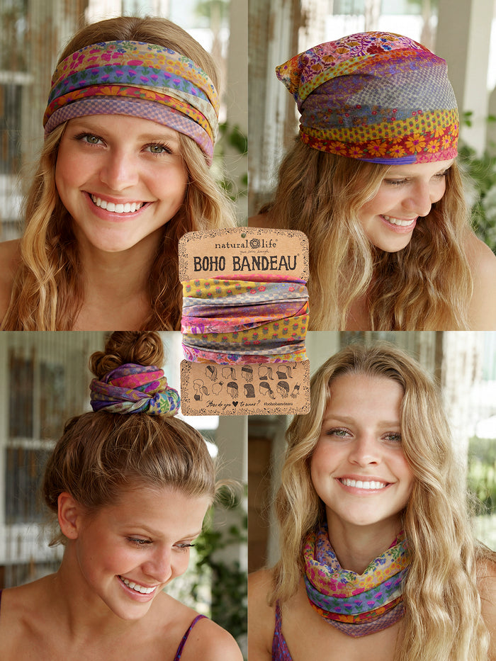 Full Boho Bandeau® Headband - Garden Waves-view 1