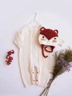 baby COTTON KNITTED ROMPERS