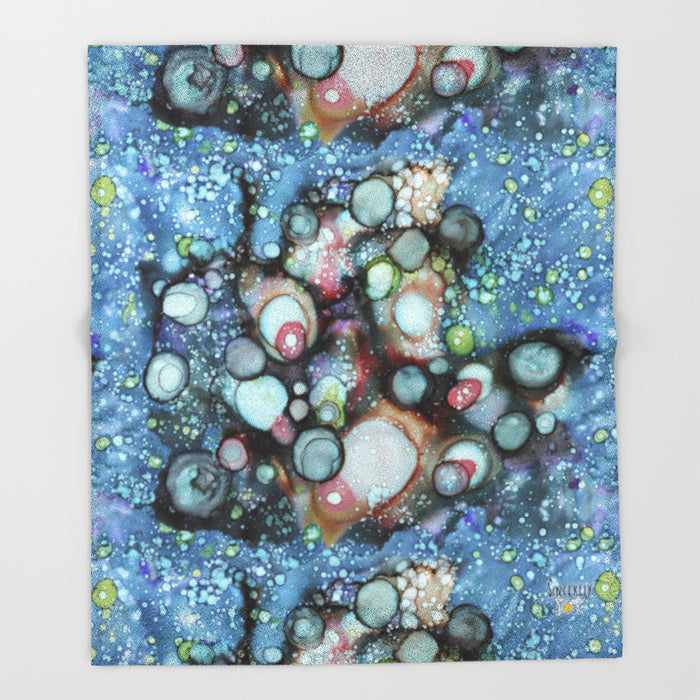 'Galaxy A' Modern Fleece Blanket — C. Cambrea, Sincerely Joy