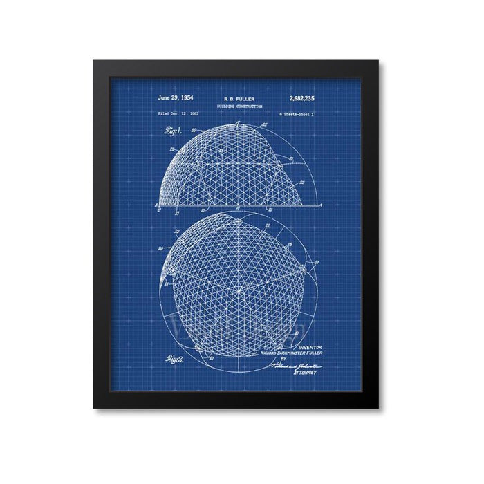 Geodesic Dome Patent Print