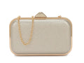 Gold Crystal Glitter Clutch Bag