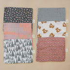 Green Stripes Muslin Burp Cloth