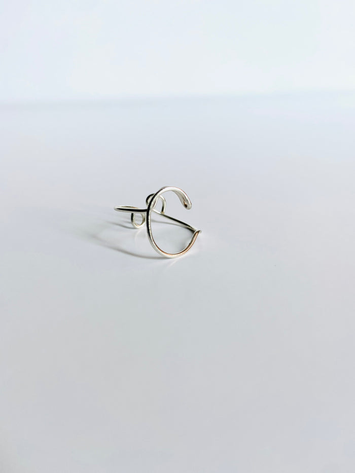 Gretchen Leachman - Initial Wire Wrapped Rings
