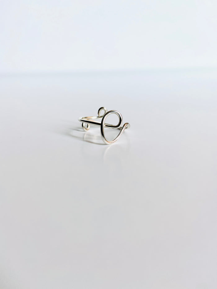 Gretchen Leachman - Initial Wire Wrapped Rings