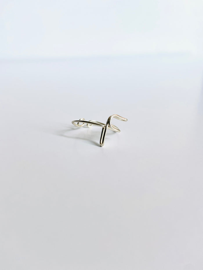 Gretchen Leachman - Initial Wire Wrapped Rings