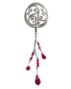 Hair Hook – Silver Celtic with Bead Charm Ponytail Holder | Festival & Boho Accessory by Medieval Metal