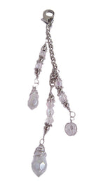Hair Hook – Silver Spiral with Bead Charm Ponytail Holder | Festival & Boho Hair Accessory by Medieval Metal