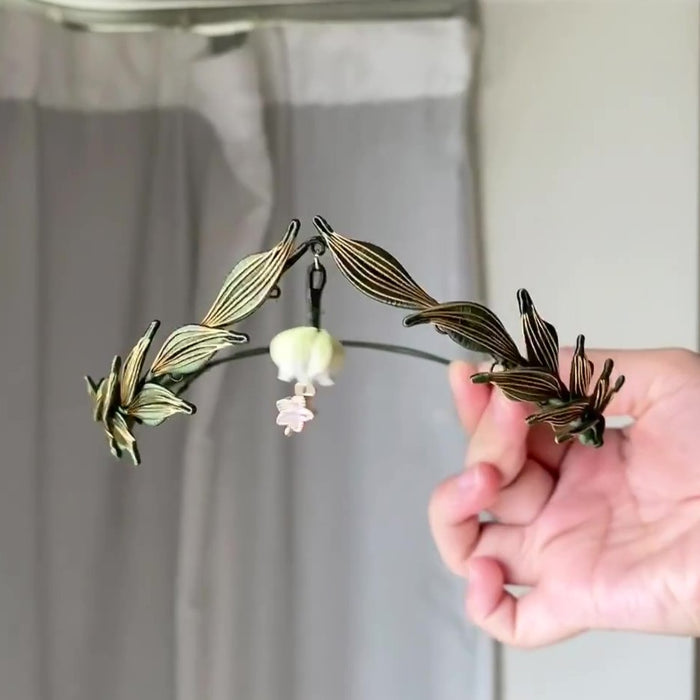 Handmade Athena Chanhua Tiara - Artisanal Laurel Leaf Headband