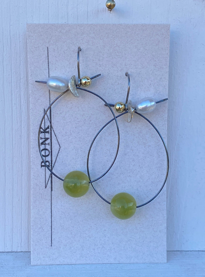 Bonk Handmade Freshwater Pearl Earrings