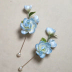 Handmade Jasmine Ronghua Brooch - Artisanal Silk Floral Lapel Pin