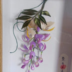 Handmade Thread-Wrapped Wisteria Art - Luxury Chanhua Floral Wall Decor