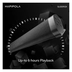 HAPIPOLA Slider 12X Bluetooth Speaker -UpTo 6hours Playback