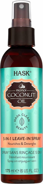 HASK monoi coconut oil 5 in 1 leave-in spray  175mL 6 oz