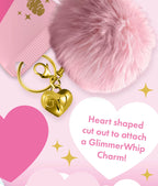 Heart of Gold Charm and Poof, Accessory for Bags, Phones & Lip Balm