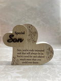 Heart Plaque Son - Cardsmart & Gift