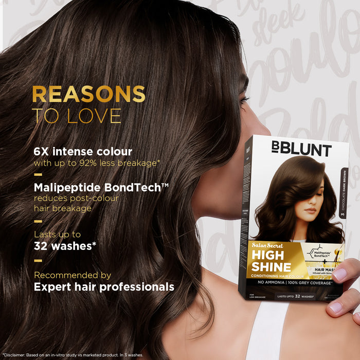 High Shine Conditioning Hair Colour - Chocolate Dark Brown (Shade 3)