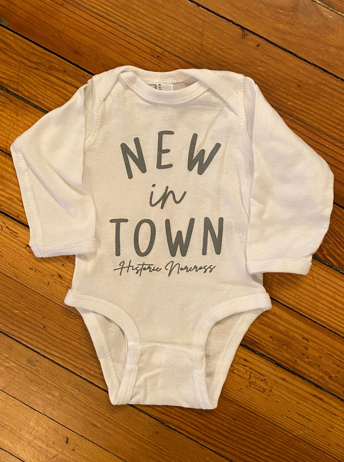 Historic Norcross "New In Town" Infant Onesie & Gown