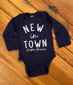 Historic Norcross "New In Town" Infant Onesie & Gown
