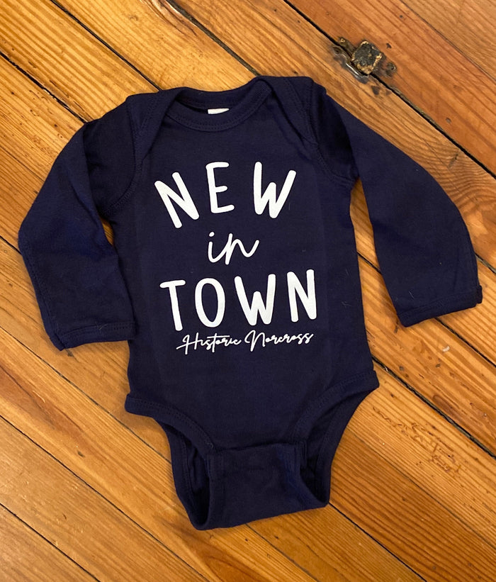 Historic Norcross "New In Town" Infant Onesie & Gown