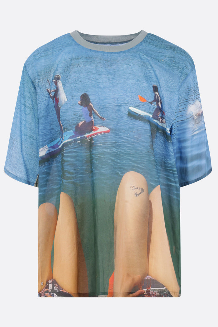 Holiday Paddle Board oversized t-shirt in cotton