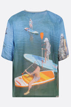 Holiday Paddle Board oversized t-shirt in cotton