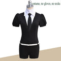 Houseki no Kuni (Land of the Lustrous) Antarcticite Cosplay Costume (Wig + Tie + Jumpsuit + Belt)