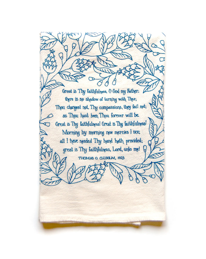 Blue floral print