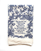 Navy floral print