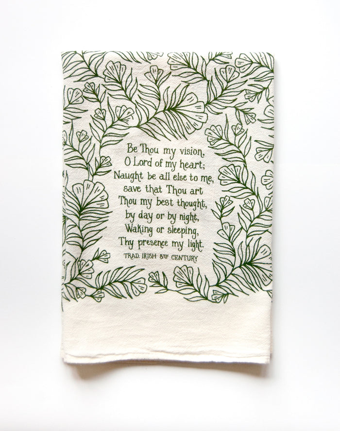 Be Thou my vision in hunter green print