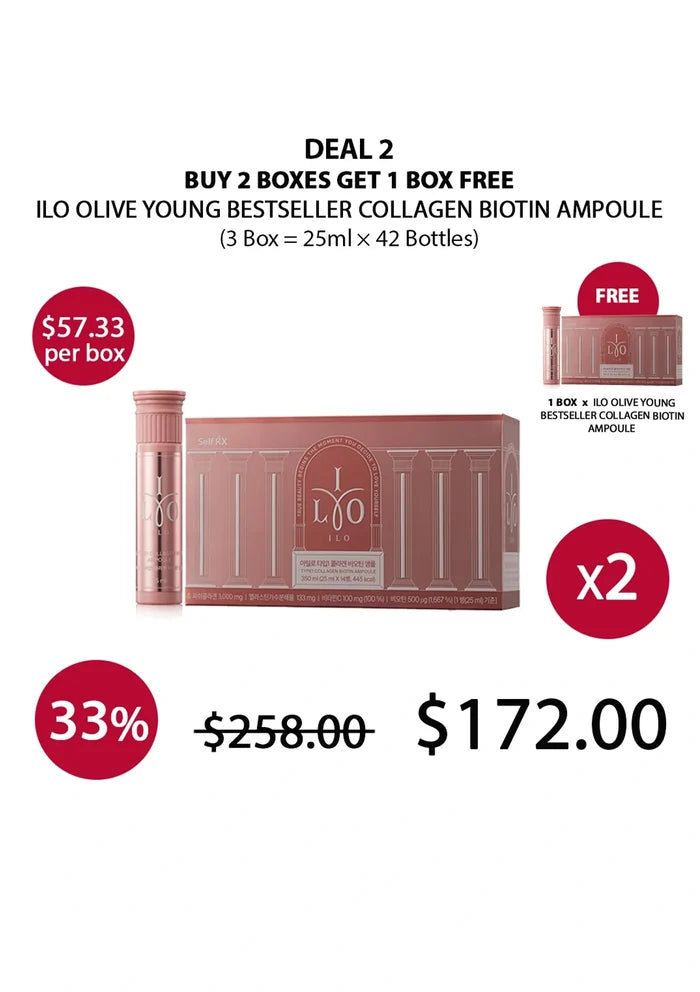 (BUY 2+1 FREE MEDIUM) 14EA ILO COLLAGEN DRINK = 42 BOTTLES