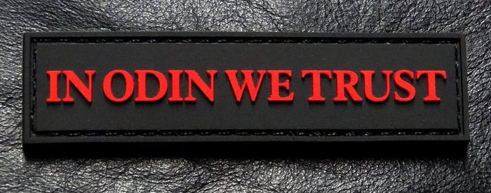 In Odin We Trust Patch PVC