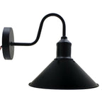 Industrial Swan Neck Wall Light Cone Shade E27~2484