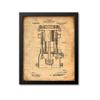 Chevrolet Internal Combustion Engine Patent Print