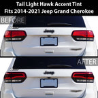 Rear Tail Light Hawk Eye Overlay Tint Cover Stickers Fits Jeep Grand Cherokee 2014 - 2021 - Bogar Tech Designs