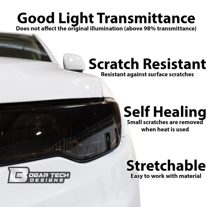 Rear Tail Light Hawk Eye Overlay Tint Cover Stickers Fits Jeep Grand Cherokee 2014 - 2021 - Bogar Tech Designs