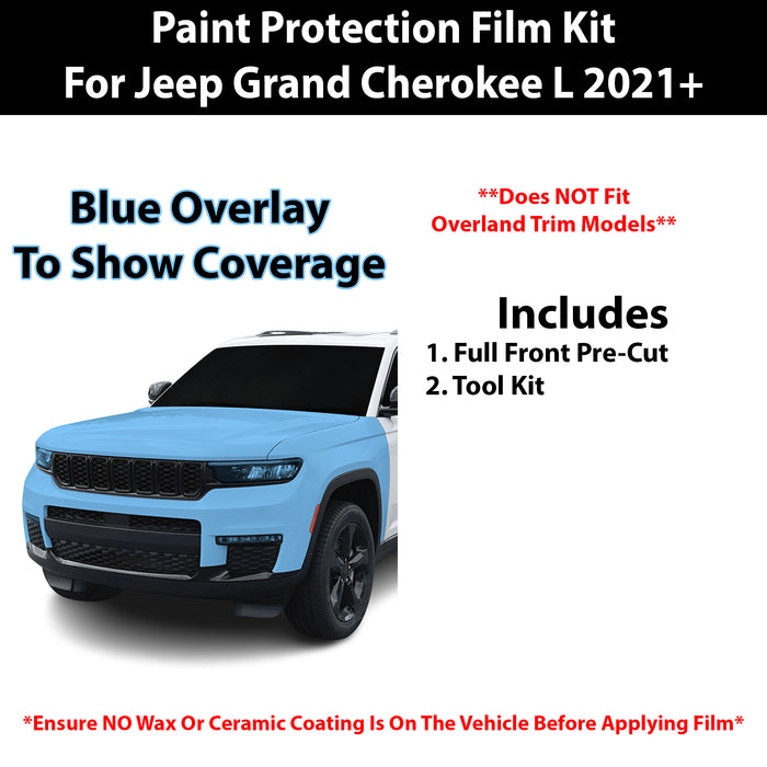 Fits Jeep Grand Cherokee L 2021+ Precut Premium Paint Protection Film Clear Bra PPF Decal Film Kit - Bogar Tech Designs