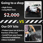 Fits KIA EV6 2022+ Precut Premium Gloss Black Carbon Fiber Fender Paint Protection Film PPF Decal Film Kit - Bogar Tech Designs