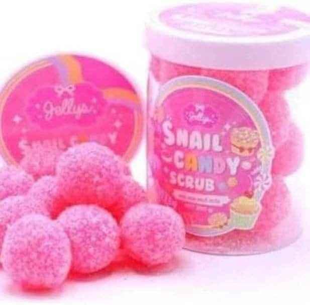 Jellys Snail Candy Body Scrub – Pink Exfoliating Balls - Body Care - Jellys -- United Arab Emirates -- Pinky Cosmetics