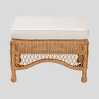 Johnson Rattan Ottoman Stool by bali & pari — overall view