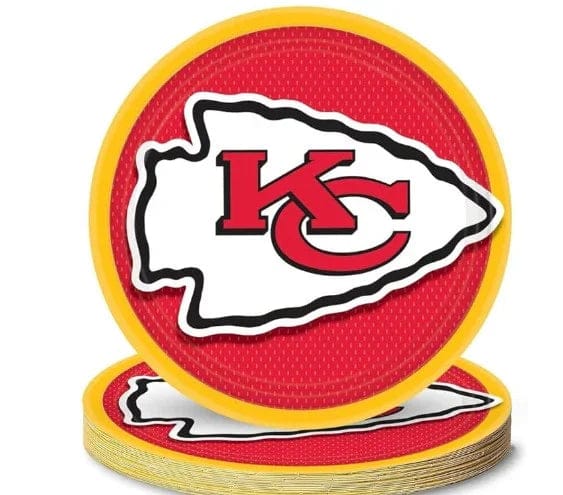 Kansas City Chiefs Lunch Plates 18ct - USA Party Store