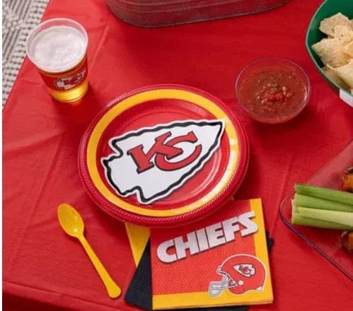 Kansas City Chiefs Lunch Plates 18ct - USA Party Store