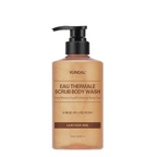 Kundal Eau Thermale Scrub Body Wash Leather Iris 500 ml - Beauty Tribe