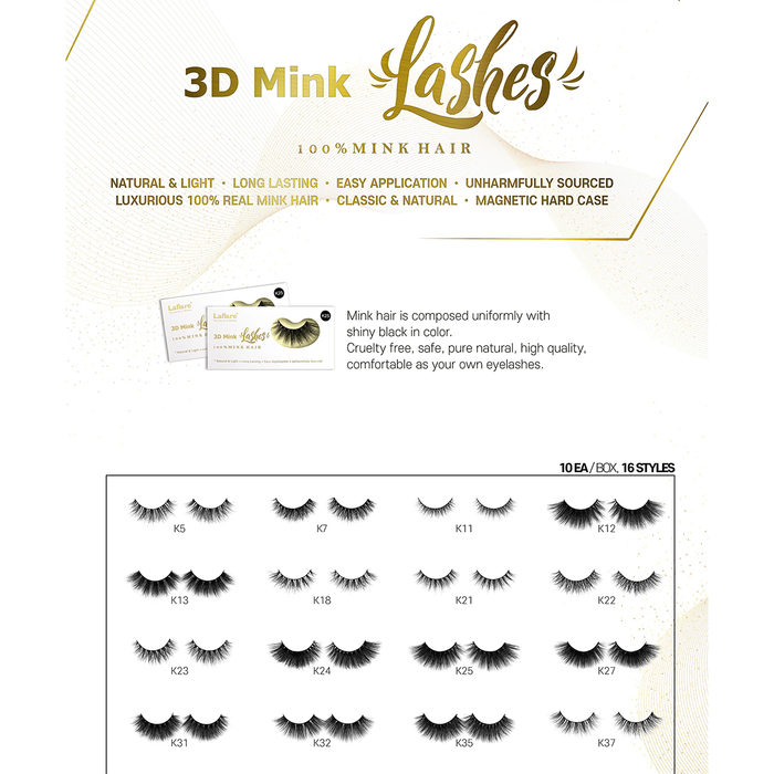 Laflare 3D Mink Lashes #K30