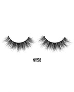 LAFLARE 3D mink lashes NY58 dramatic reusable false eyelashes with wispy layered volume for glam looks