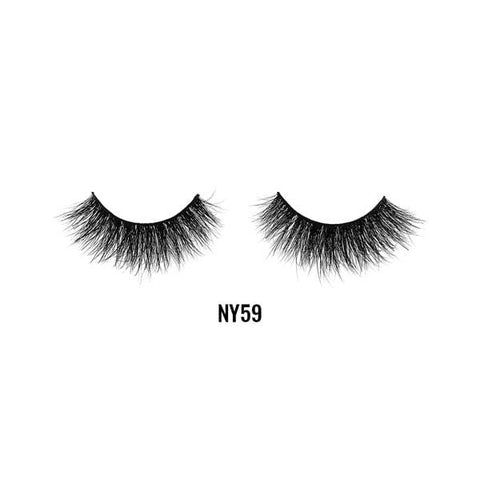 LAFLARE 3D mink lashes NY59 dramatic wispy black false eyelashes with layered volume for glamorous looks