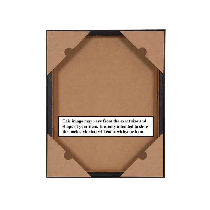 Supplier illustration of canvas backing and hanging points for River Barycz landscape reproduction after Adolf Dressler