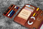 Leather Zippered A5 Leuchtturm1917  Notebook Folio  - Pueblo Cognac
