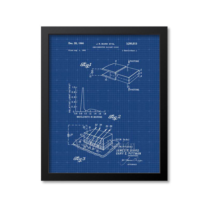 Led Light Patent Print