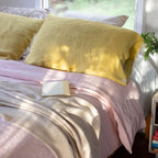 Lemon Curry Linen Pillowcase - Linen Tales