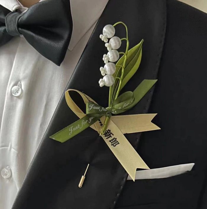 Lily Of The Valley Handmade Brooch - Silk Brooch(Chanhua)
